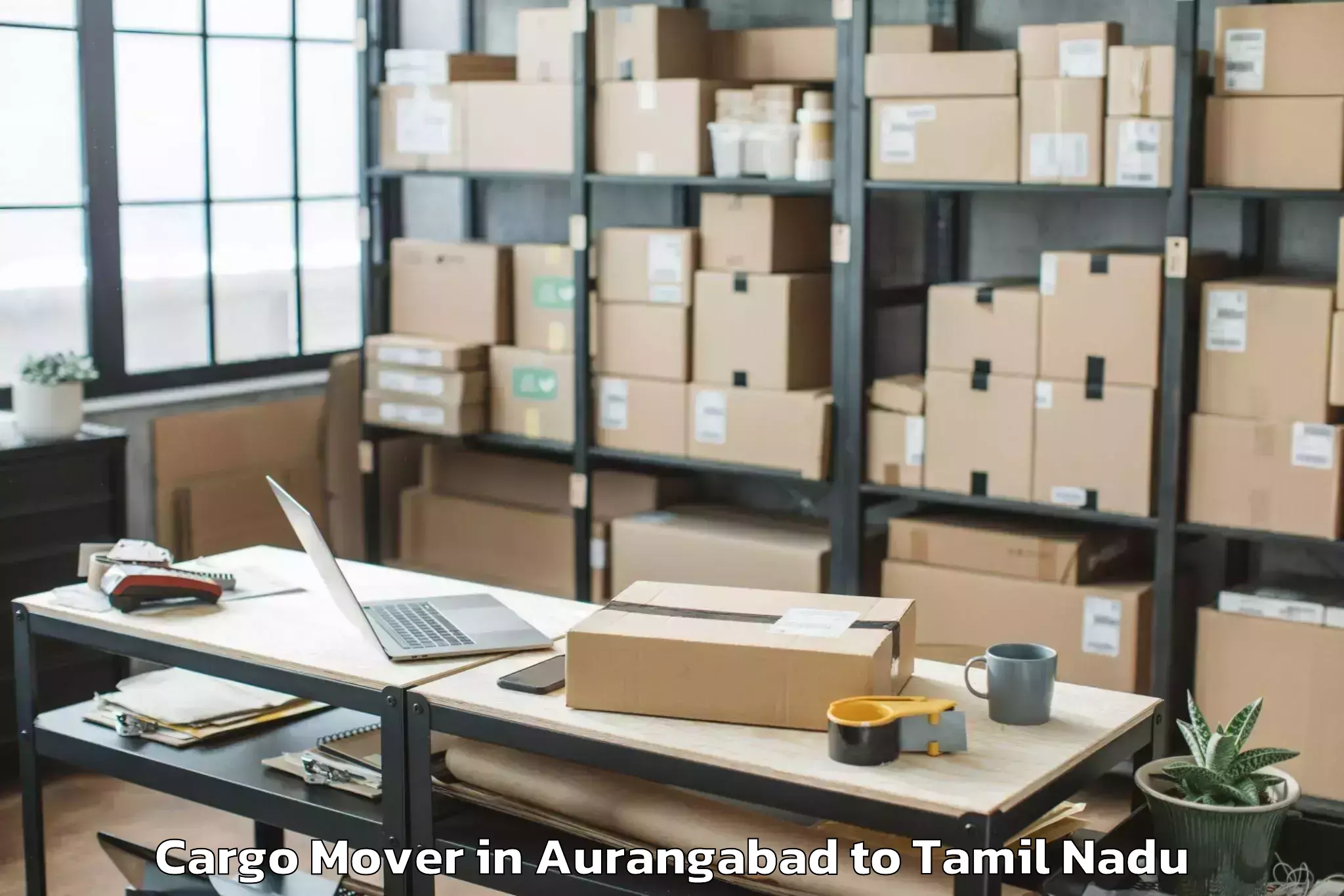 Easy Aurangabad to Vels University Chennai Cargo Mover Booking